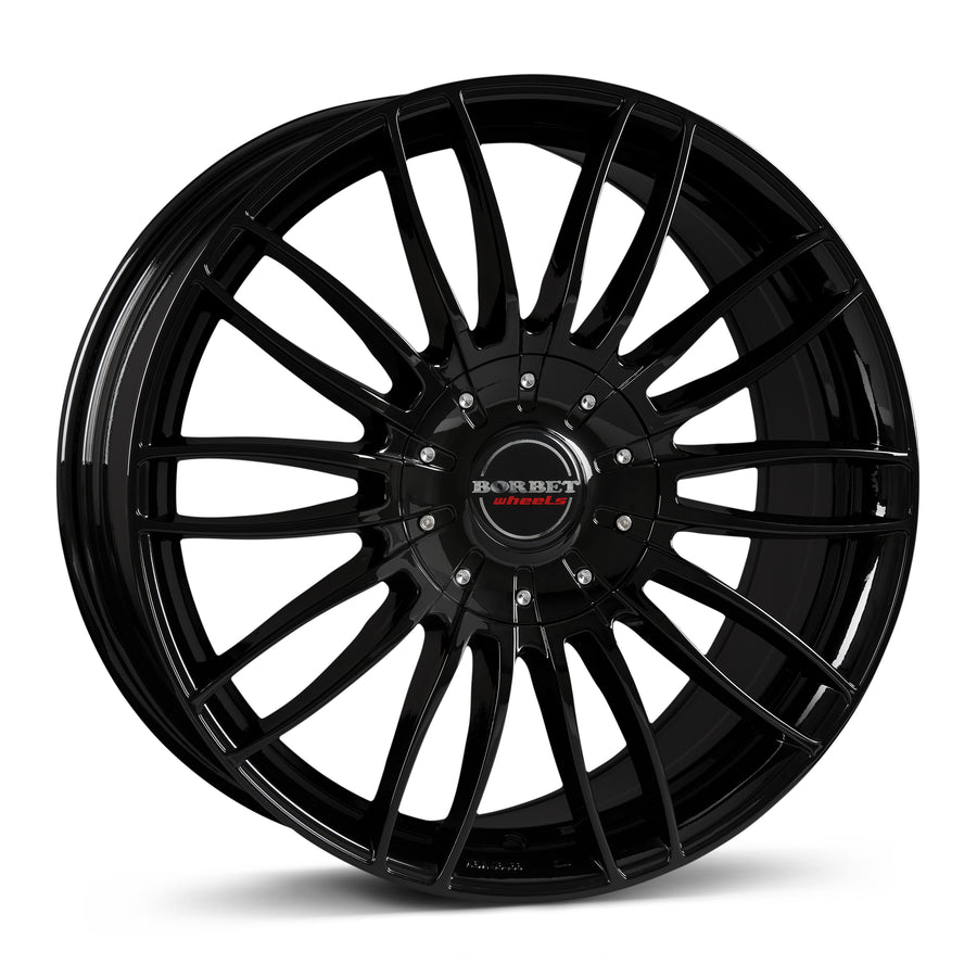 Tesla Model X – Borbet CW3-9020 black glossy 9x20 5x120 ET35 CB64.1