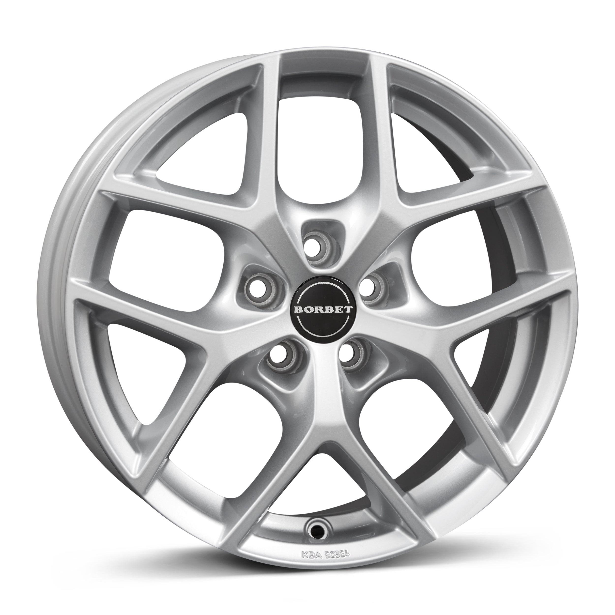 Nissan Leaf ZE1 paketin Borbet Y 65632 crystal silver 6.5x16 jako: 5x114.3 et: 40 Alumiinivanne – vannemallin kuva