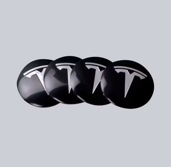 Zelfklevende Tesla-logo's voor het velgmidden