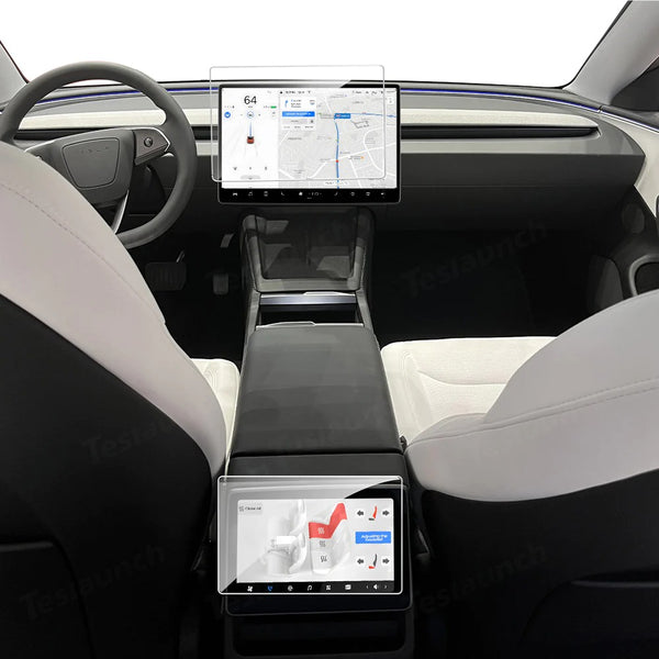 Tesla Model 3 Highland og Model Y Juniper – beskyttelsesglas til touchskærm, 2 stk.