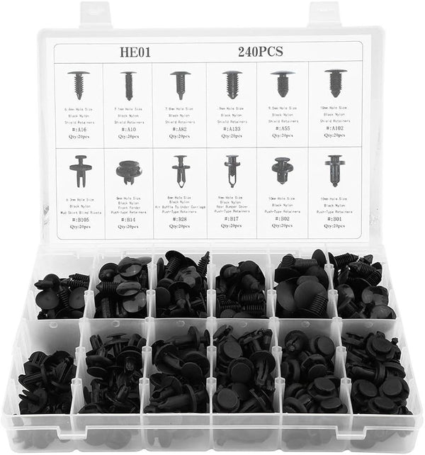 Auto verhoilukiinnikkeet 240 osaa