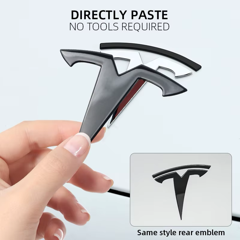Tesla selbstklebende T-Logo-Abdeckungen
