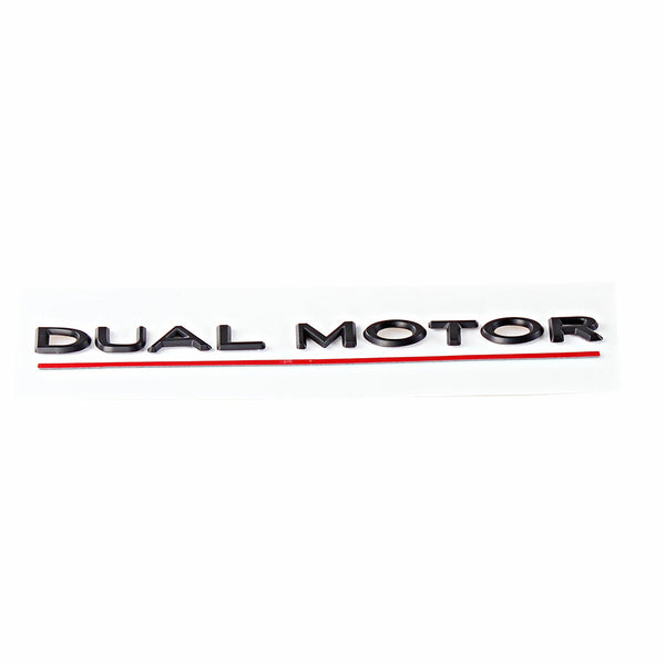 DUAL MOTOR-embleem voor achterklep