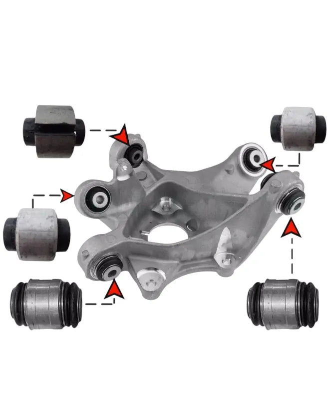 Tesla Model 3/Y:n taka-akselin helat /puslat, täydellinen sarja – 5-osainen